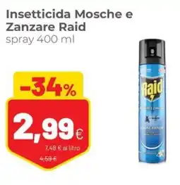 Coop Insetticida Mosche e Zanzare Raid offerta
