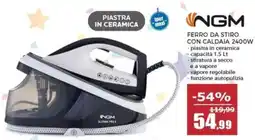Happy Casa NGM ferro da stiro con caldaia 2400W offerta