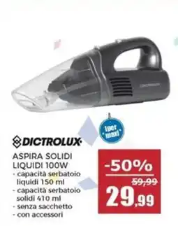 Happy Casa Dictrolux aspira solidi liquidi 100W offerta