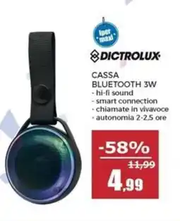 Happy Casa Dictrolux cassa bluetooth 3W offerta