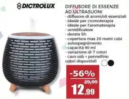 Happy Casa Dictrolux diffusore di essenze ad ultrasuoni offerta