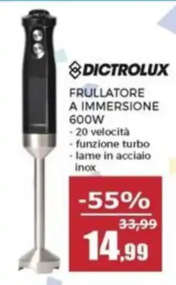 Happy Casa Dictrolux frullatore a immersione 600W offerta
