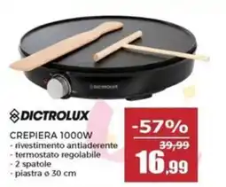 Happy Casa Dictrolux crepiera 1000W offerta