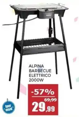 Happy Casa Alpina barbecue elettrico 2000W offerta