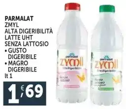 Deco Supermercati Parmalat zmyl alta digeribilità latte uht senza lattosio offerta