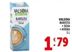 Deco Supermercati Valsoia barista, soia, avena offerta