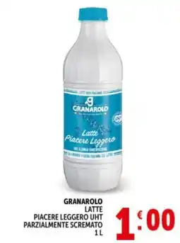 Deco Supermercati Granarolo latte piacere leggero uht parzialmente scremato offerta