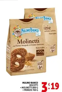 Deco Supermercati Mulino bianco biscotti, molinetti, primizie offerta