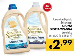 Maxi Supermercati Lavatrice liquido SPUMA DI SCIAMPAGNA offerta
