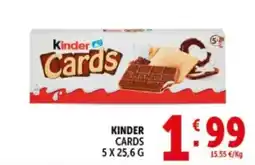 Deco Supermercati Kinder cards offerta