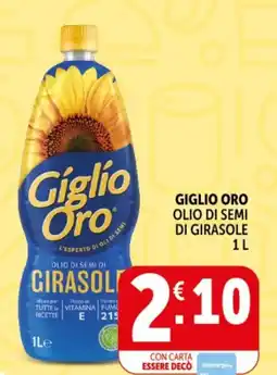 Deco Supermercati Giglio oro olio di semi di girasole offerta
