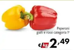 Maxi Supermercati Peperoni gialli e rossi offerta