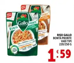 Deco Supermercati Riso gallo bontà pronte offerta
