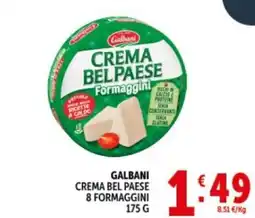 Deco Supermercati Galbani crema bel paese 8 formaggini offerta