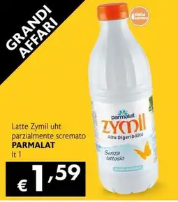 Maxi Supermercati Latte Zymil uht parzialmente scremato PARMALAT offerta