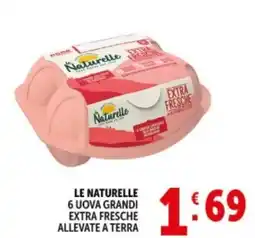 Deco Supermercati Le naturelle 6 uova grandi extra fresche allevate a terra offerta