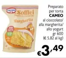 Maxi Supermercati Preparato per torta CAMEO al cioccolato/ alla margherita/ allo yogurt offerta