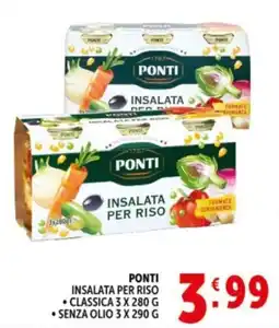 Deco Supermercati Ponti insalata per riso, classica, senza olio offerta