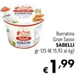 Maxi Supermercati Burratina Gran Sasso SABELLI offerta