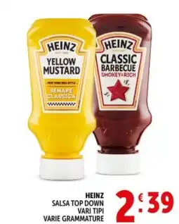 Deco Supermercati Heinz salsa top down offerta