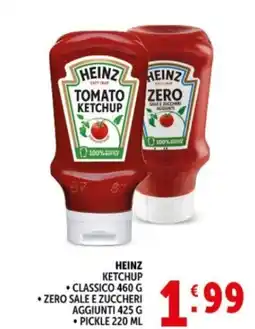 Deco Supermercati Heinz ketchup classico offerta