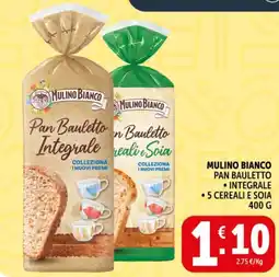 Deco Supermercati Mulino bianco pan bauletto, integrale, 5 cereali e soia offerta
