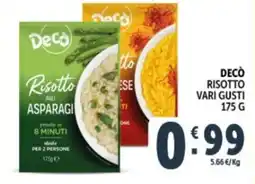 Deco Supermercati Decò risotto offerta