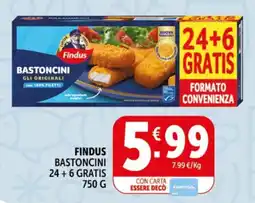 Deco Supermercati Findus bastoncini offerta