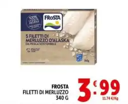 Deco Supermercati Frosta filetti di merluzzo offerta