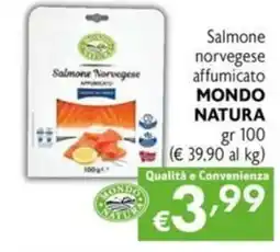 Maxi Supermercati Salmone Norvegese affumicato MONDO NATURA offerta