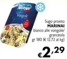 Maxi Supermercati Sugo pronto MARINAI bianco alle vongole/ granceola offerta