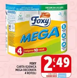 Deco Supermercati Foxy carta igienica mega decorata offerta
