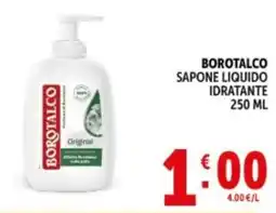 Deco Supermercati Borotalco sapone liquido idratante offerta