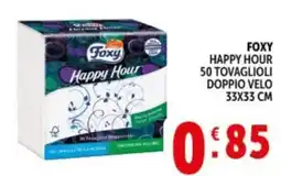 Deco Supermercati Foxy happy hour 50 tovaglioli doppio velo offerta