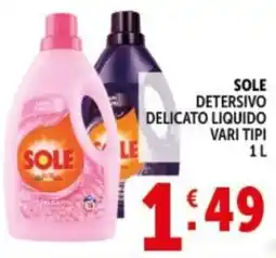 Deco Supermercati Sole detersivo delicato liquido offerta