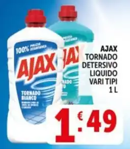Deco Supermercati Ajax tornado detersivo liquido offerta