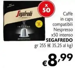 Maxi Supermercati Caffè in caps compatibili Nespresso x50 intenso SEGAFREDO offerta