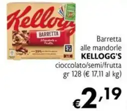 Maxi Supermercati Barretta alle mandorle KELLOGG'S cioccolato/semi/frutta offerta