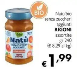 Maxi Supermercati Natu'bio senza zuccheri aggiunti RIGONI offerta