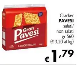 Maxi Supermercati Cracker PAVESI salati/ non salati offerta