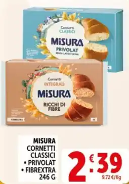 Deco Supermercati Misura cornetti classici, privolat , fibrextra offerta