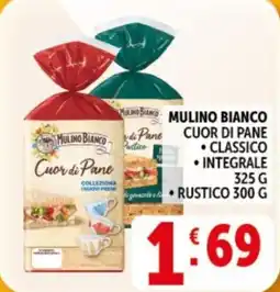 Deco Supermercati Mulino bianco cuor di pane, classico, integrale, rustico offerta