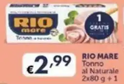 Maxi Supermercati RIO MARE Tonno al Naturale offerta