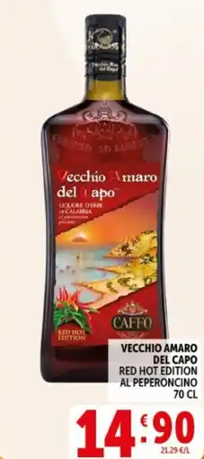 Deco Supermercati Vecchio amaro del capo red hot edition al peperoncino offerta