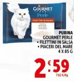 Deco Supermercati Purina gourmet perle, FILETTINI IN SALSA, PIACERI DEL MARE offerta
