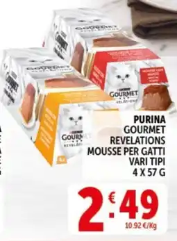 Deco Supermercati Purina gourmet revelations mousse per gatti offerta