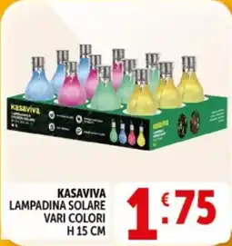 Deco Supermercati Kasaviva lampadina solare offerta