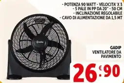 Deco Supermercati Gadip ventilatore da pavimento offerta