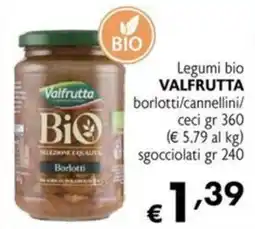 Maxi Supermercati Legumi bio VALFRUTTA borlotti/cannellini/ceci offerta
