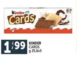 Deco Supermercati Kinder cards offerta